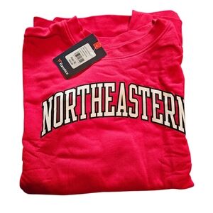 NWT Mens XL Fanatics Athletic Red Northeastern Sweatshirt
